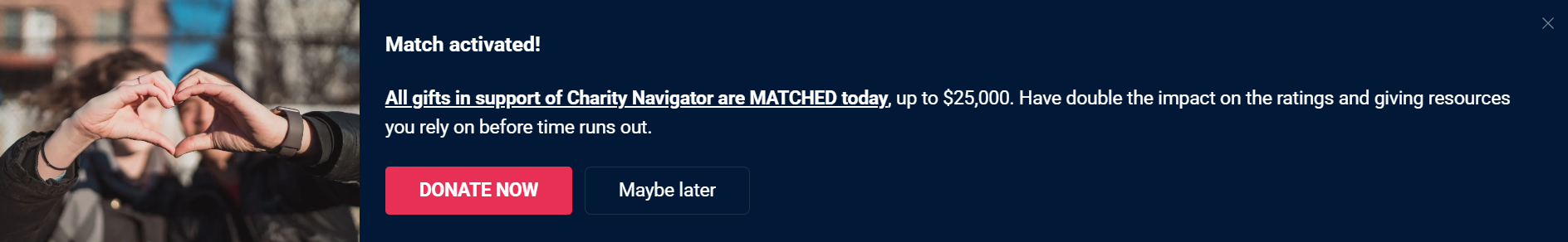 Donor stewardship via challenge match example