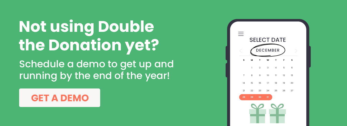 Year-end fundraising and matching gifts CTA