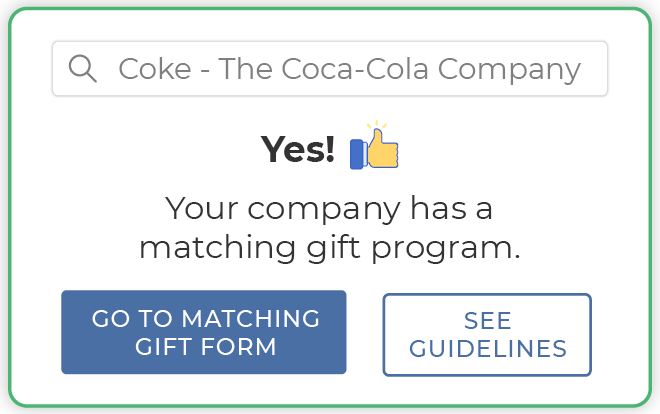 Using a corporate matching gift program database: step 3 Using a corporate matching gift program database: step 3